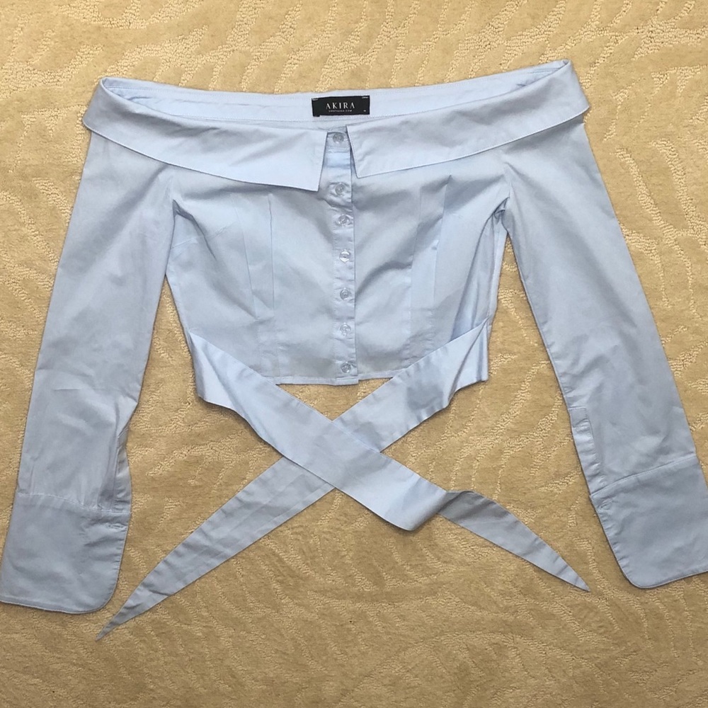 Off The Shoulder Cropped Blouse